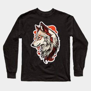 Wolf Painting Long Sleeve T-Shirt